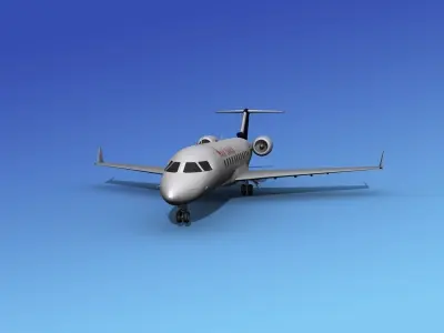 Canadair CRJ100 Air Canada 3D model