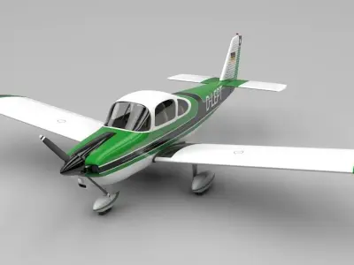 Fuji FA-200 Aero Subaru Low-poly 3D model