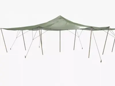 Stretch Tents Low-poly 3D model
