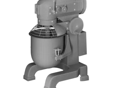 VEVOR Commercial Food Mixer 15Qt 3D model