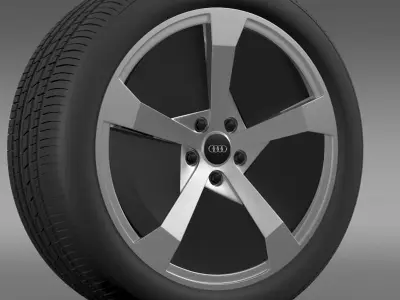 Audi R8 e tron Concept 2013 wheel 3D model
