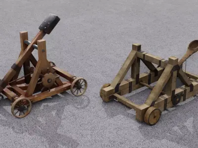 Catapult 3D models 3D Model Collection