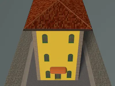 Vintage building 2406 3D model