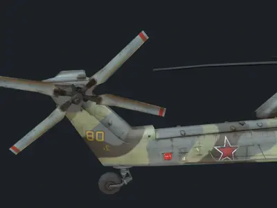 Helicopter Mi-28 Low-poly 3D model