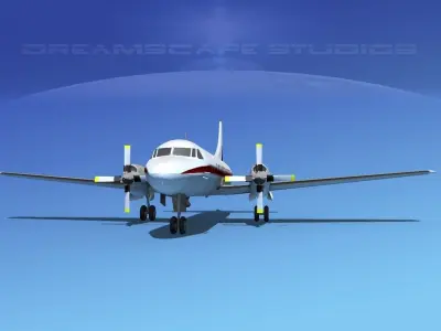 Convair CV-580 Corporate 6 3D model