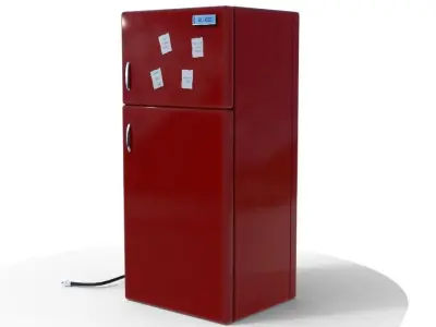 3D Toons Fridge Model Free low-poly 3D model