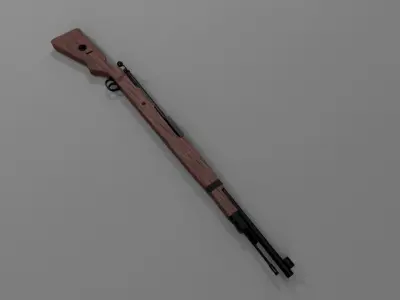 Karabiner 98k Low-poly 3D model