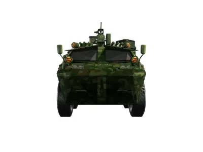 pindad anoa 3 panzer tank Low-poly 3D model