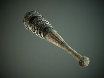Baseball bat Low-poly 3D model