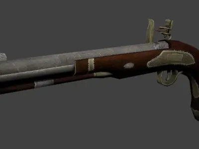 gun assassin creed pirat Free 3D model