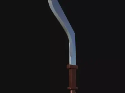 Spectral Shroud Haunting 3D Model Dagger for Digital Specters 3D model