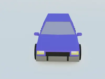 car  3 low poly Free 3D model