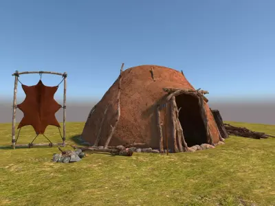 Neolithic House 3D model 3D model