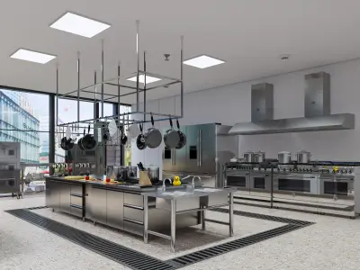 Commercial Kitchen 8 3D model