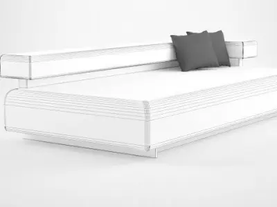 Sofa With Pillows Free 3D model purchase