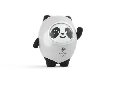 Mascot Bing dwen dwen 2022 Beijing Winter Olympic Games 3D model