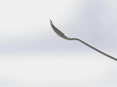 Metal Spoon Free 3D model