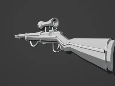 Riffle Stylized Free 3D model