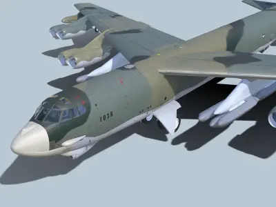 Boeing B-52H Stratofortress 3D model