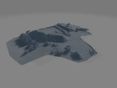 Vyskov construction site pile of soil Free 3D model