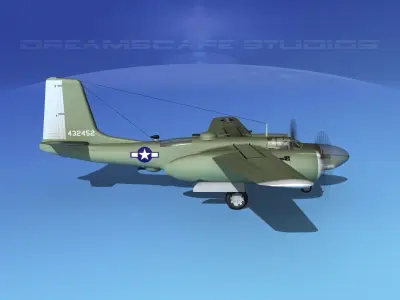 Douglas A-26C Invader V05 USAAF 3D model