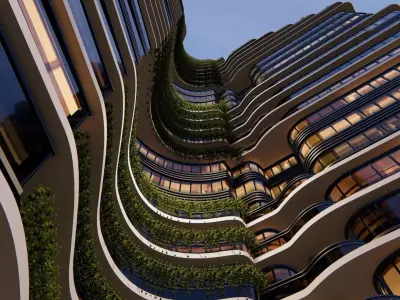 Residential Tower 3D model