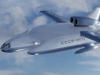 Bartini Beriev VVA-14 3D model