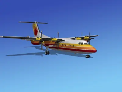 DHC-7 Dehavilland Canada 3D model