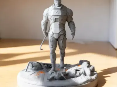 Gordon Freeman STL  Half Life Character Figurine 3D print model