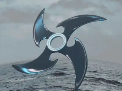 Shuriken spinner 3D model