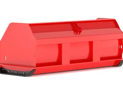 Snow Pusher Attachment Tractor Snow Removal Blade 3D model