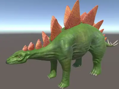 Stegosaurus Low-poly 3D model