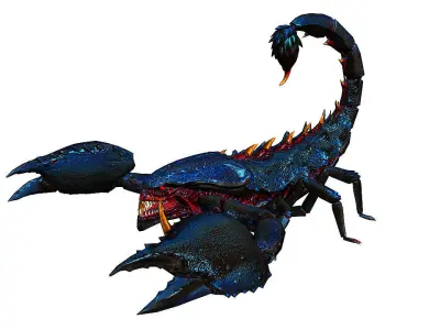 Giant scorpion Low-poly 3D model