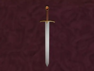 Knight Templar Medieval Sword Free 3D model
