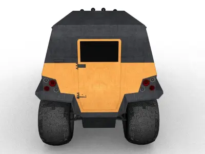 shaman all terrain vehicle Low-poly 3D model