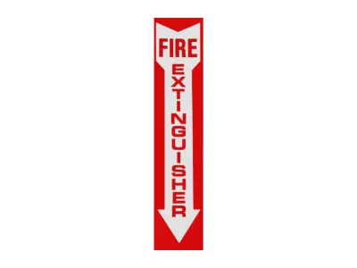 Fire Extinguisher Sign Low-poly 3D model