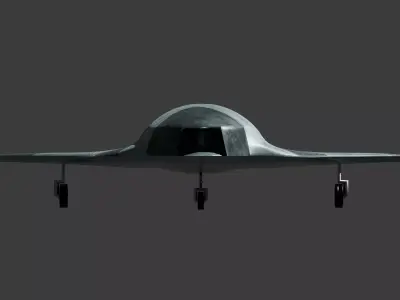 Mikoyan Skat Stealth UCAV - The GHOST RAY Low-poly 3D model