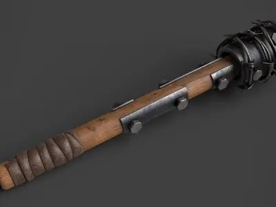 Modifiable Strike Weapon 02 Low-poly 3D model