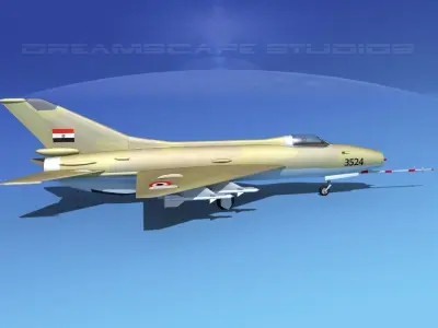 MIG-21 Fishbed V09 3D model