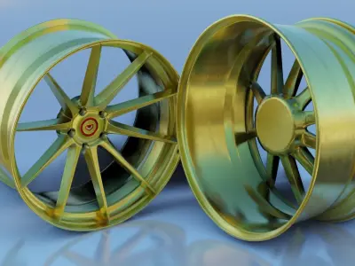 Vossen car wheel Free 3D model