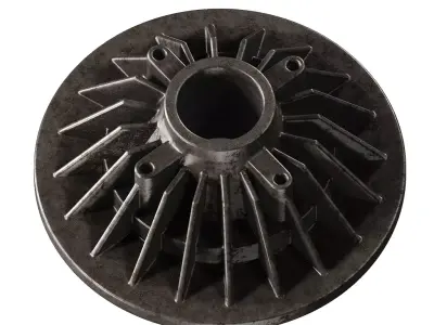 Rusty Engine Cooling Fan Clutch 3D model