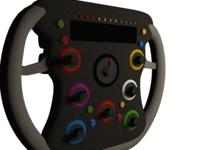 F1 Steering Wheel Free low-poly 3D model