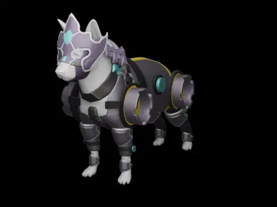 Dog Sci-fi Armor 3D model purchase