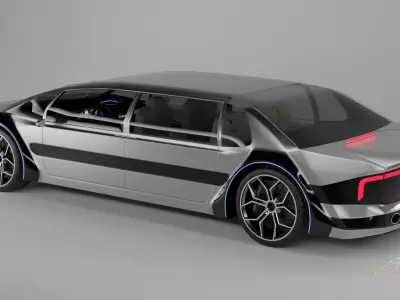 Generic Concept car Free low-poly 3D model