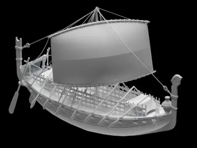 Phoenician Ship 3D model
