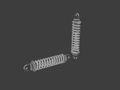 Bike Suspension Spring 3D model