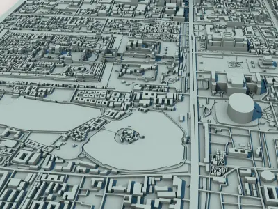 Beijing City China 3D print model