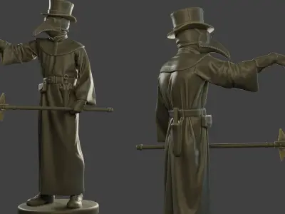 Hans Plague Doctor PDS003 3D print model