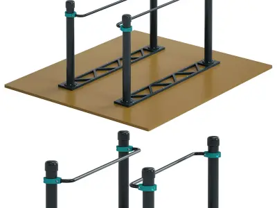 Parallel bars for wheelchair users by Kenguru Free low-poly 3D model