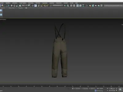 Pants Low-poly 3D model
